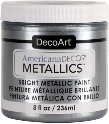 DecoArt Americana Decor Silver Metallics Craft Paints. 8oz